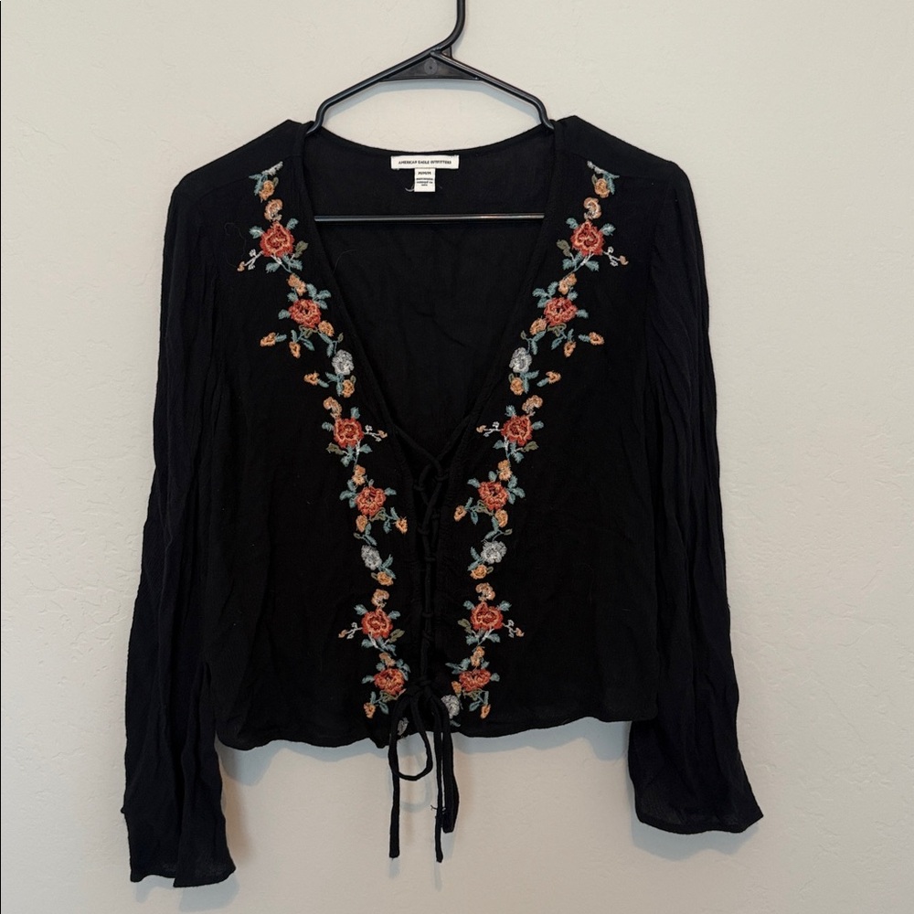 American Eagle Outfitters Black Top